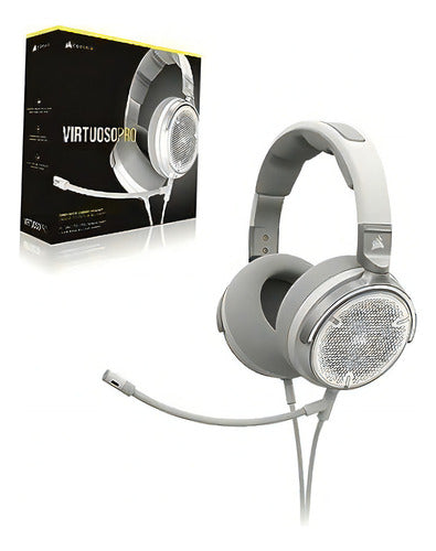 Corsair Audífonos Gamer Virtuoso Pro Blanco 3.5mm Consolas Blanco