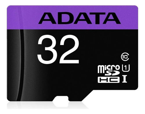 Tarjeta De Memoria Adata Ausdh32guicl10-ra1 Premier Con Adaptador Sd 32gb