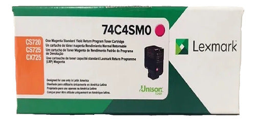Tóner Lexmark 74c4sm0 Magenta, 7.000 Páginas