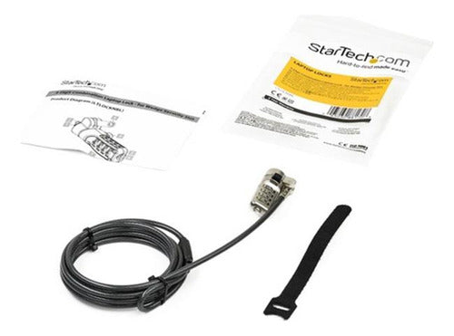 Startech.com Cable Candado Combinación 4 Dígitos 2.04 Metros