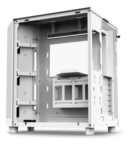 Gabinete Nzxt H6 Flow Rgb Cristal Templado Usb-c 3.2 Blanco