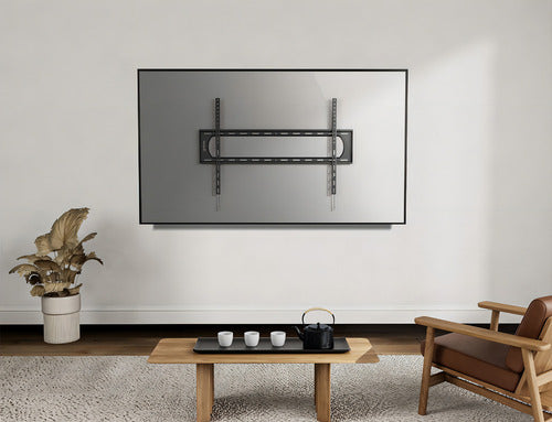 Soporte De Tv Ultradelgado 60-120 Manhattan 461917, 120 Kg Color Negro