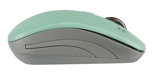 Mouse Perfect Choice Óptico Essential Rfinalámbrico Turquesa
