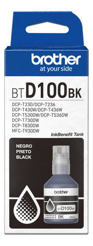 Botella De Tinta Original Brother Btd100bk Negra