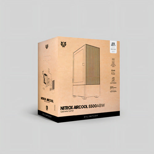 Gabinete Balam Rush Nitrox Crystal 5500 Cbw Midi-tower Neg/b