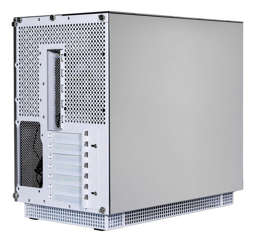 Gabinete Gamer Naceb Aether Na-0640 E-atx Full Torre 4 Fan Argb Cristal Templado Usb-c Na0640 Blanco