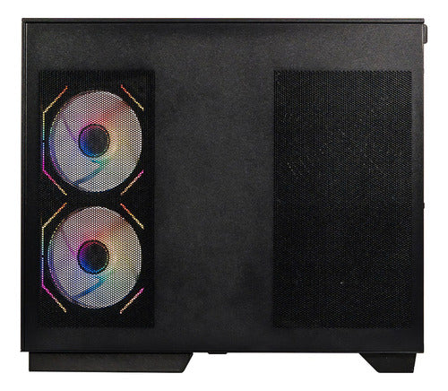 Gabinete Gaming Na-0638 Cristal Templado 2 Ventiladores Argb