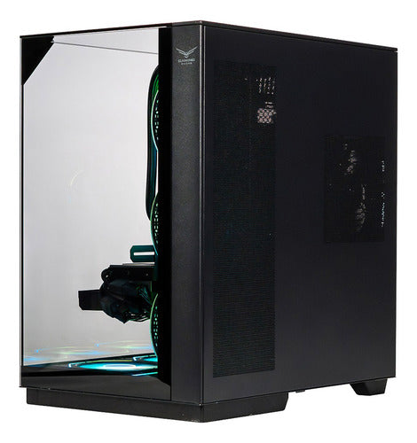 Gabinete Atx Na-0639 Cristal Templado 3 Ventilador Argb