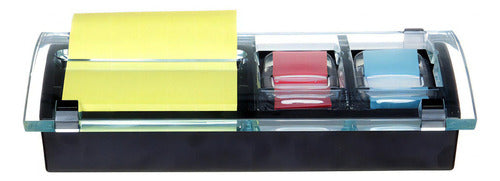 Despachador De Notas 3x3 Post It Y Banderitas 3m Ds100 Negro