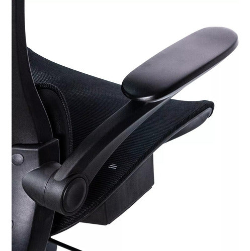 Naceb Silla Ejecutiva, Respaldo Rejilla, Reposabrazos Goma Negro Goma