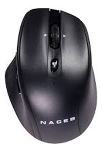 Mouse Naceb / Inalámbrico Dual Mode 5 Botones Black Na-0139n