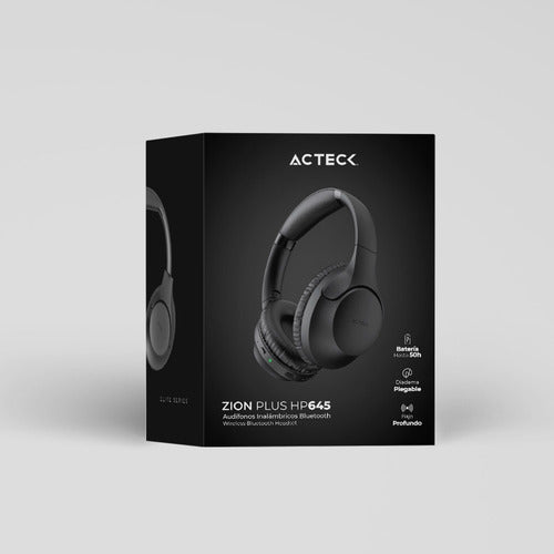 Acteck Audífonos Con Micrófono Zion Pro Hp645 Bluetooth Negr