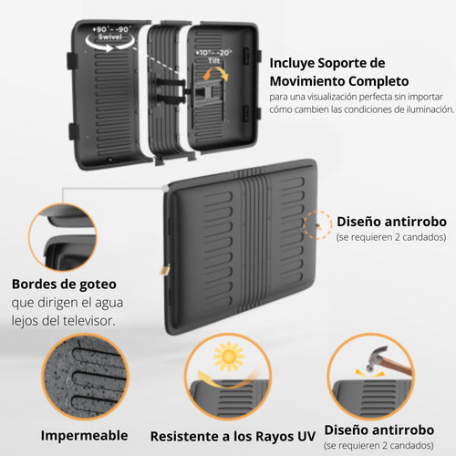 Soporte Ovaltech Exterior Movil Pantalla Tv 32 A 55