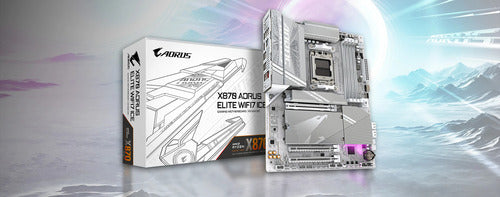 Tarjeta Madre Aorus X870 Aorus Elite Wifi7 Ice Atx Am5 Ddr5