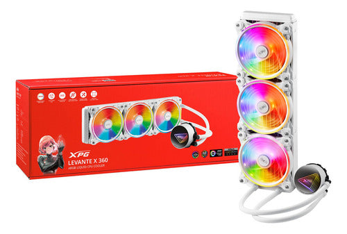 Xpg Levante X 360 Enfriamiento Líquido Cpu Argb 3x120 Blanco