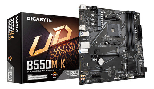 Tarjeta Madre Gigabyte Micro Atx B550m K Am4 Hdmi 128gb Ddr4