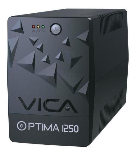 No Break Con Regulador Vica Optima 1250 600w 1250va 6 Contac