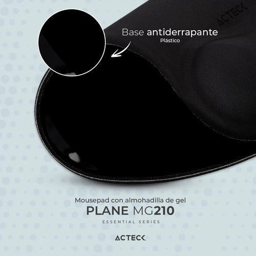 Mousepad Acteck Con Descansa Muñecas Ac-934329 21x27cm 2.5mm