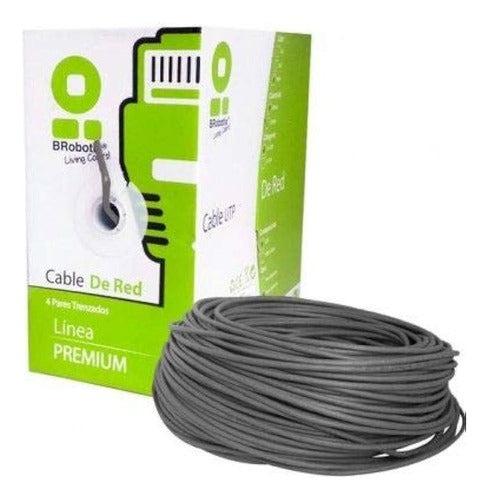 Brobotix Bobina De Cable Cat5e Cca Utp Elite 100 Metros Gris