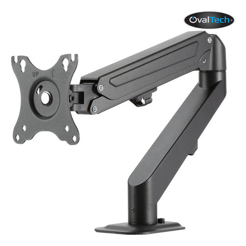 Ovaltech Brazo De Escritorio Para Monitor 17-27 6.5kg Negro