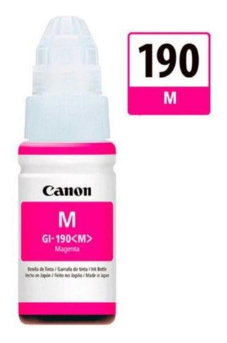 Tanque De Tinta Canon Gi-190 Magenta 70ml 0669c001 Original
