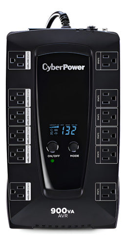 No Break Cyberpower Avrg900lcd, 480w 900va 120v 12 Contactos