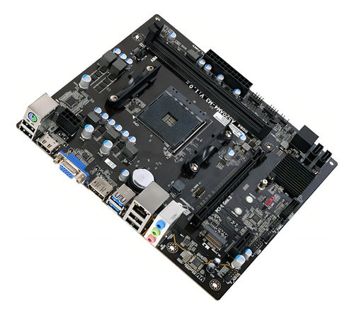 Tarjeta Madre Ecs Micro-atx Amd A520 Socket Am4 Ddr4 64gb Amd Ryzen Negro