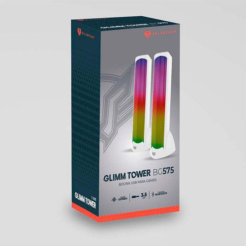 Balam Rush Bocina Gamer Glimm Tower Bg575 2.0, 10w Rms 2 Pzs