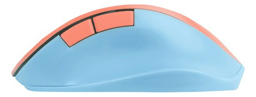Mouse Perfect Choice Óptic Thumb Rf Inalámbrico Azul/naranja