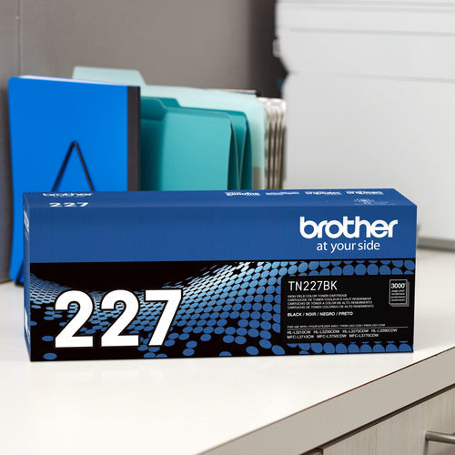 Tóner Brother Tn-227bk Alto Rendimiento Negro, 3000 Páginas