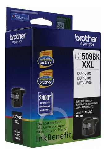 Cartucho Brother Lc-509bk Negro, 2400 Páginas