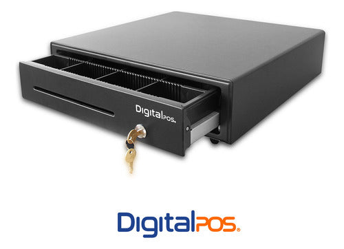 Cajón De Dinero Digital Pos Dig-4101 Eco Llave 6.6kg Negro