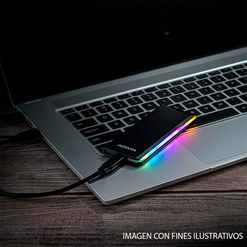 Adata Gabinete De Disco Duro Ec700g Rgb M.2, Sata, Usb 3.2