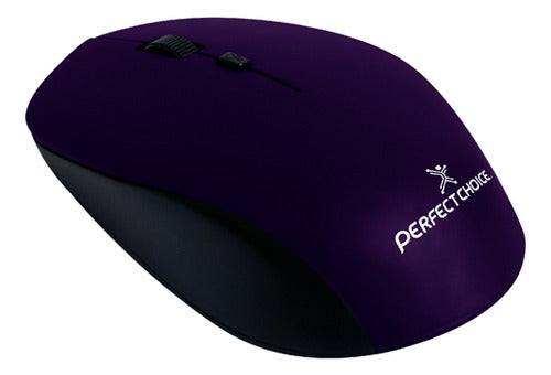 Mouse Perfect Choice Óptico Pc-045113 Usb, 2200dpi Morado