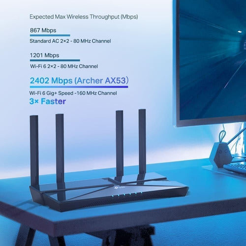 Router Dual Band Wifi 6 Ax3000 Tp-link Archer Ax53