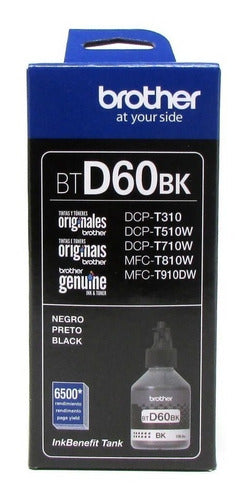 Tanque De Tinta Brother Btd60bk Negro, 6500 Páginas