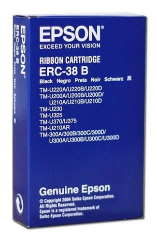 Cinta Epson Erc-38b Negro Impresora Tmu-200 / Tm-300