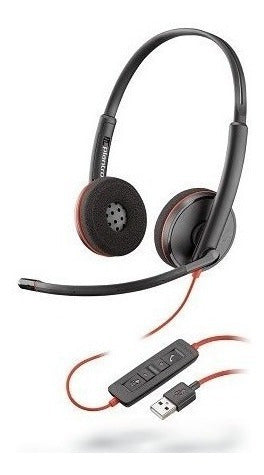 Poly Audífonos Micrófono Binaural Blackwire Alámbrico Negro