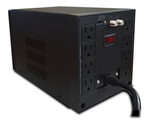 Cdp Regulador R-avr2408, 1800w, 2400va, 8 Contactos