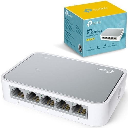 Switch Tplink De Escritorio 5 Puertos 10/100 Mbps Tl-sf1005d