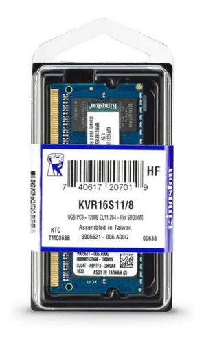 Memoria Ram 8gb 1x8gb Kingston Kvr16s11/8 Valueram