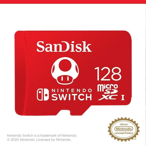 Memoria Micro Sd 128gb Sandisk P/ Nintendo Switch
