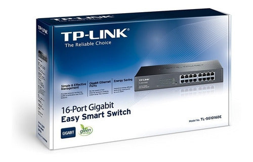 Switch Tp-link Tl-sg1016d 16 Puertos 10/100/1000 Mbps