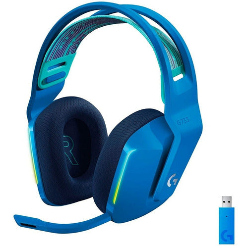 Audífonos Gamer Inalámbricos Logitech G Series G733 Azul Con Luz Rgb