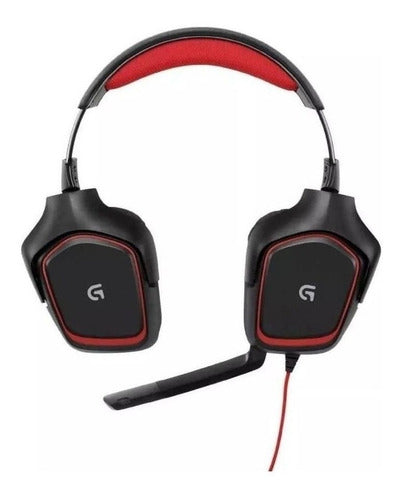 Audífonos Gamer Logitech G Series G332 Black Con Luz Rojo