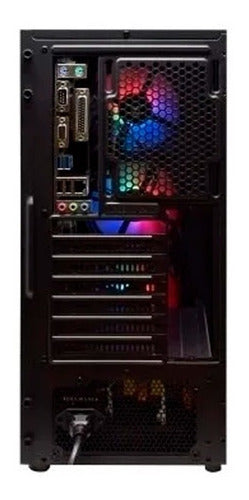 Gabinete Naceb Cyper Rgb Negro Atx S/fuente Cristal Na-0611