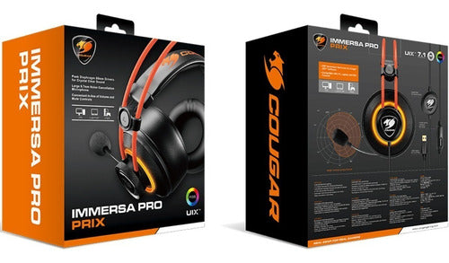 Audífonos Gamer Cougar Immersa Pro Prix Con Luz Led