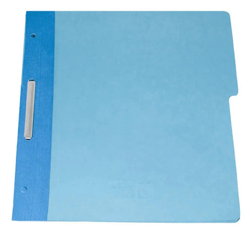 Wilson Jones Folder Broche, Tamaño Carta 10 Azul Claro