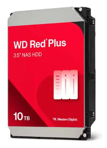Disco Duro Nas Western Digital Red Plus 3.5 , 10tb, Sata Ill Rojo