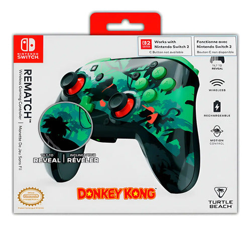 Control Juego Inalámbrico Turtle Beach Rematch Donkey Kong Negro